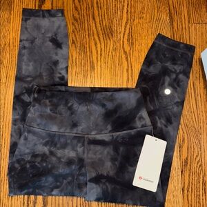 lululemon athletica Black Tie-Dye Leggings